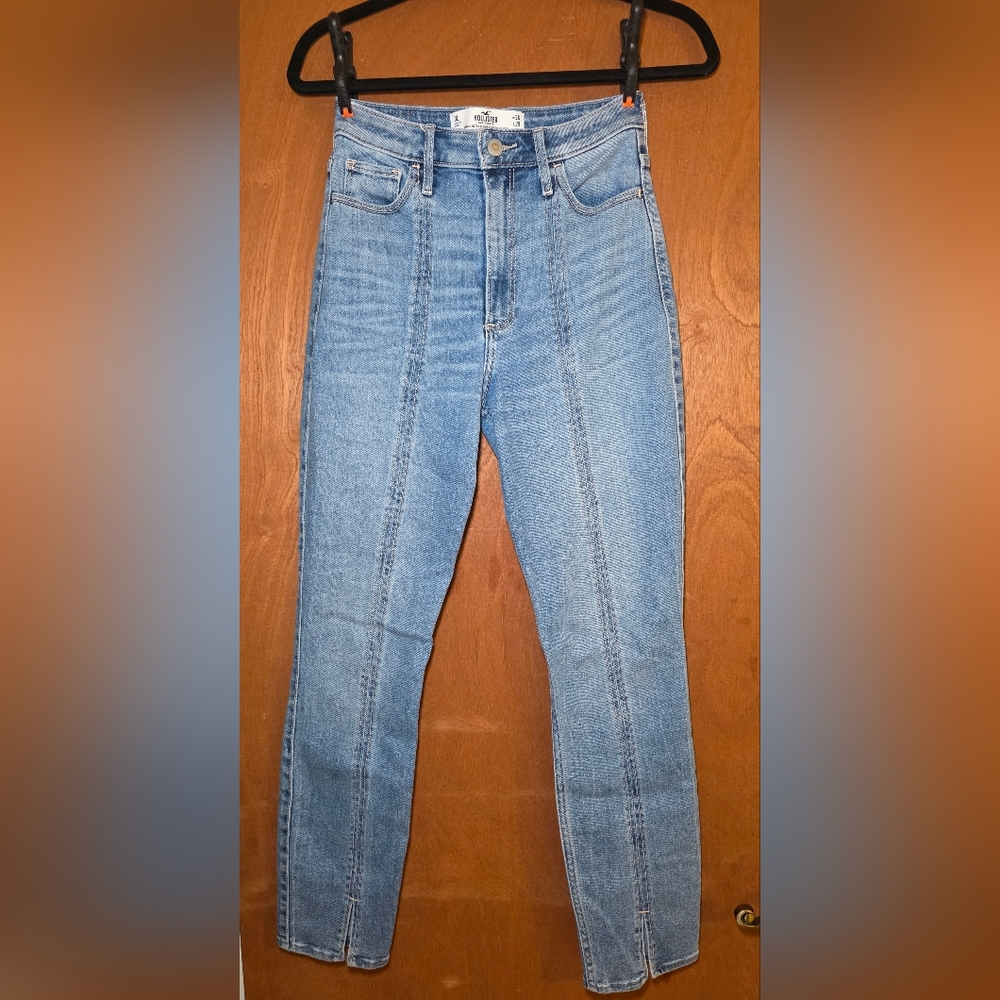 Hollister Women's Jeans Size 3L W26 L29 Curvy Ultra High Rise Skinny Ankle Denim